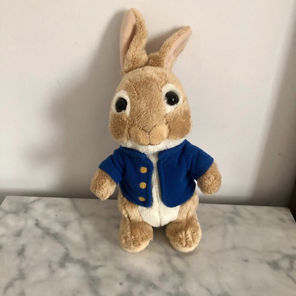Official Peter Rabbit Plush 10" Stuffed Animal Bunny Blue Jacket 2020 Easter